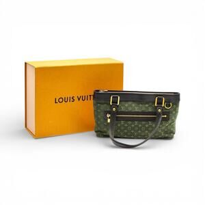 Louis Vuitton Khaki Green Monogram Mini Lin Lucille PM Bag